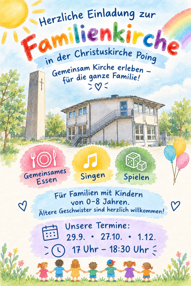 Familienkirche für Familien mit Kindern von 0-8 Jahren